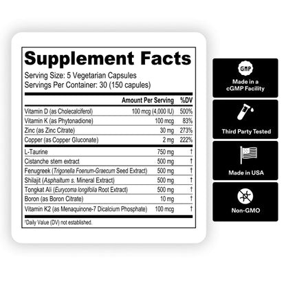 Natural Testosterone Support Supplement for Men