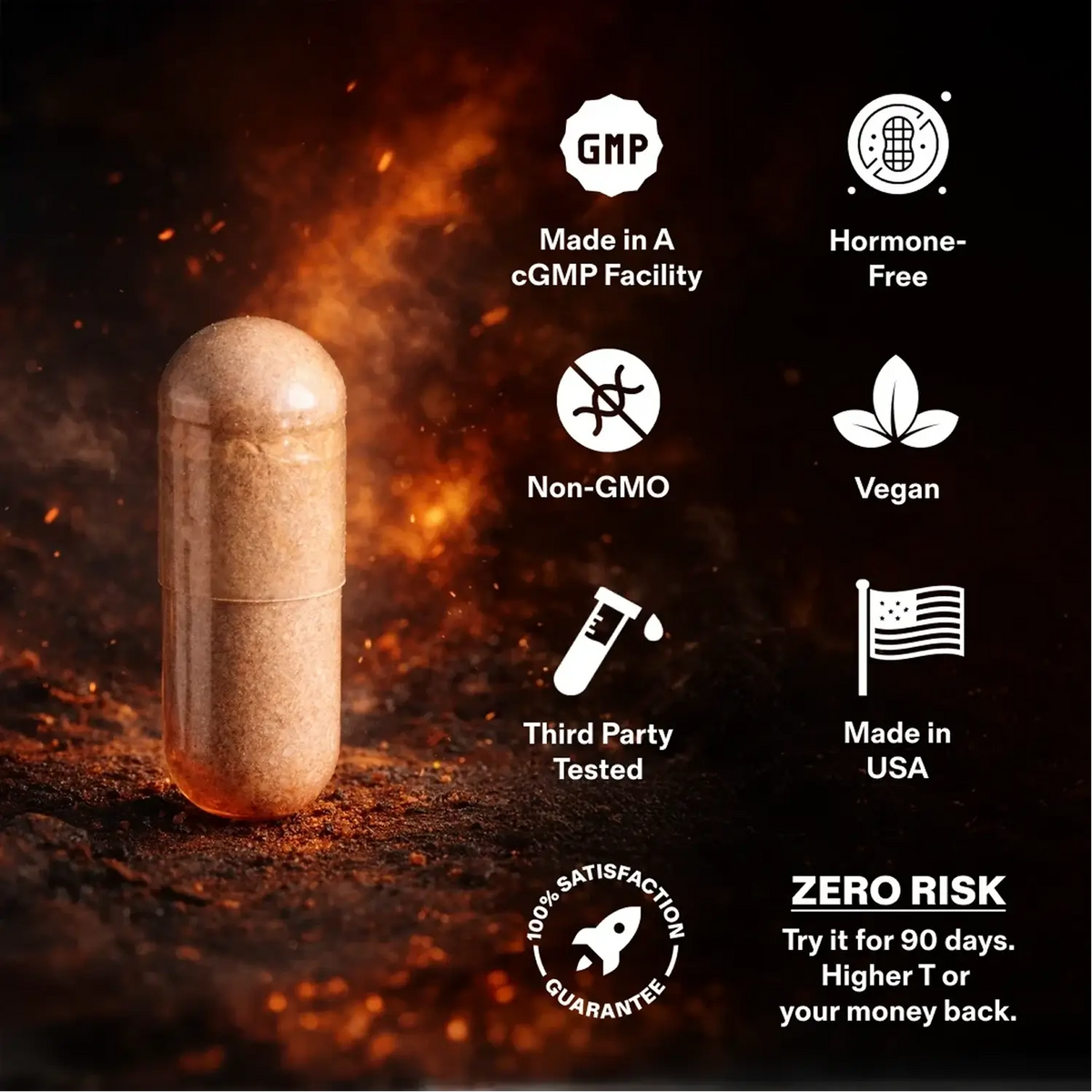 Natural Testosterone Support Supplement for Men